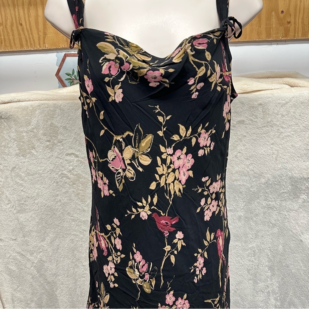 Johnathan Martin women floral silk dress asymmetric whimsigoth fairy grunge 12 - Picture 3 of 10